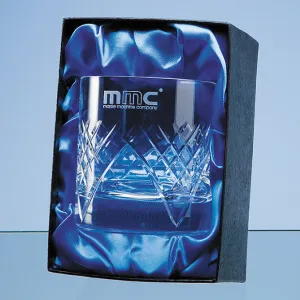 (BOX ONLY) Single Whisky Tumbler Satin Lined Presentation Box