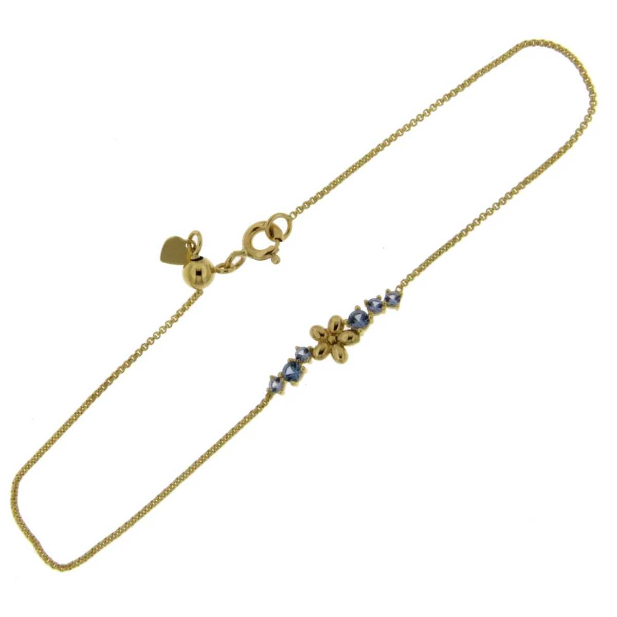 Bracelet avec motifs - Or Jaune , Topaze Skye Blue (068024T)