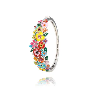 Bracelet Jonc UNASTORIA - Madeira, Argent et Zircons (JO121225)