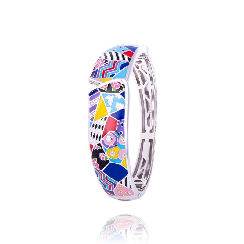 Bracelet Jonc UNASTORIA - Sighisoara, Argent et Zircons (JO121207)