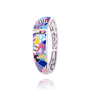 Bracelet Jonc UNASTORIA - Sighisoara, Argent et Zircons (JO121207)