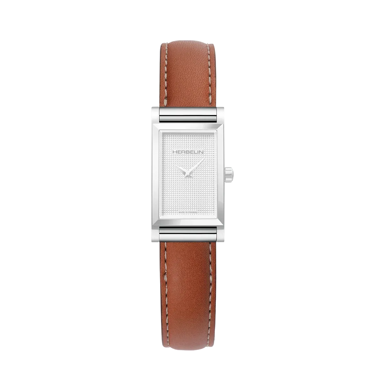 Bracelet montre Antarès Herbelin - Cuir simple caramel (BRAC17048A02)