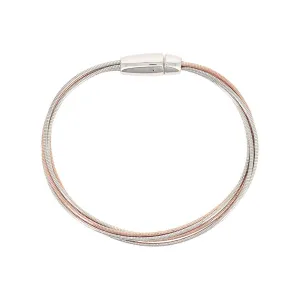 Bracelet Pesavento - DNA Spring, Argent et Plaqué Or Rose (WDNAB370)