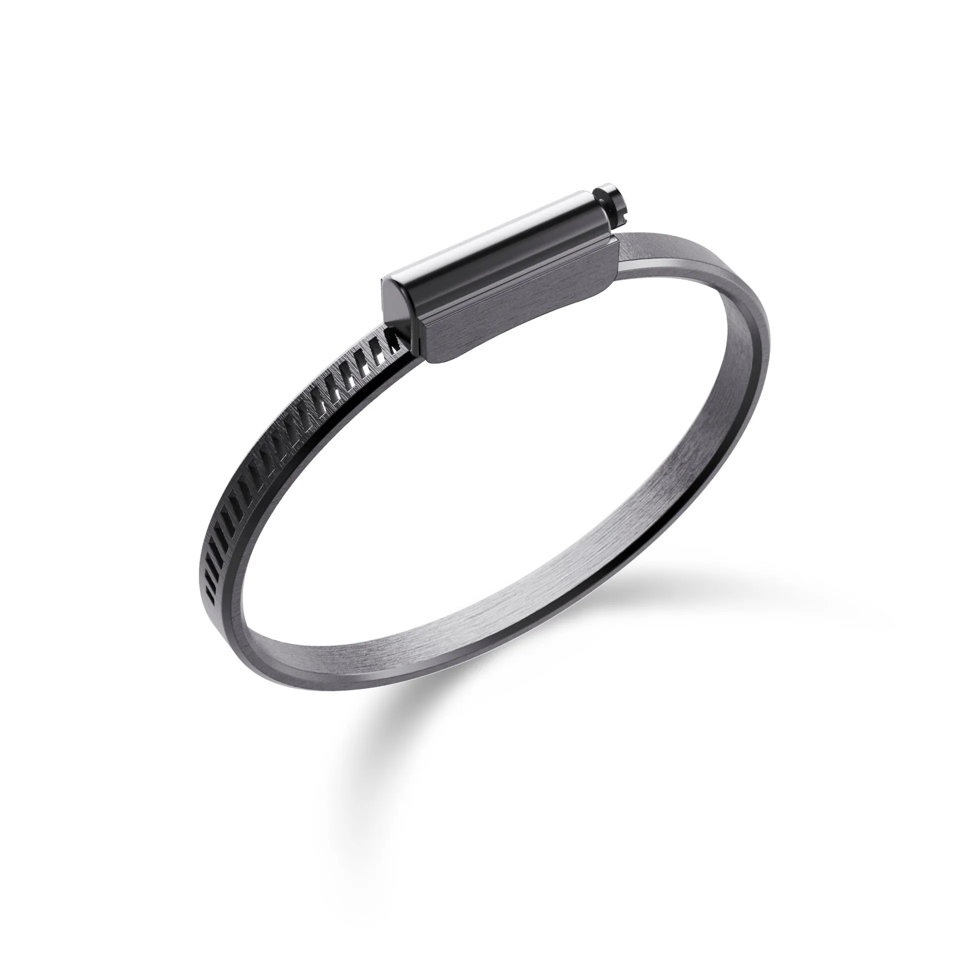 Bracelet Unknow Brand - Love Affair Argent DLC Noir (LAAN20)