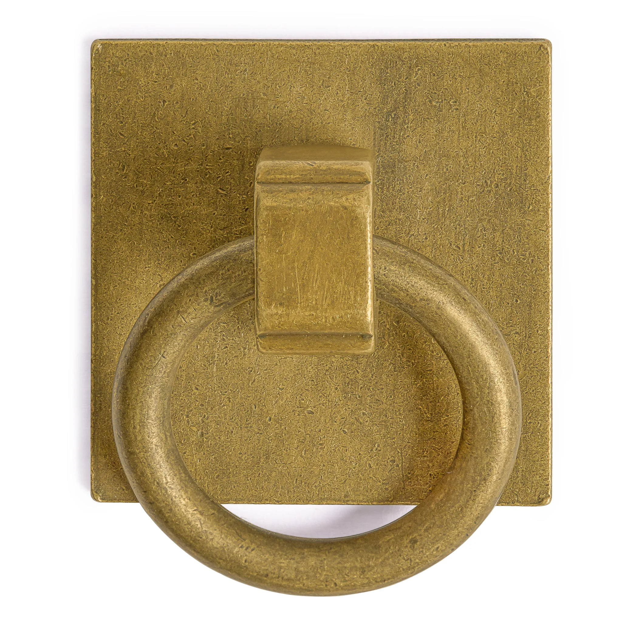 Brass Ring Plate Pulls 1.9" - Set of 2