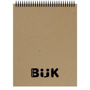 BUK brand sketchbook. Spiral Bound. Top Spine. Multi-Media. (8.5" x 11") SB-50100-TS