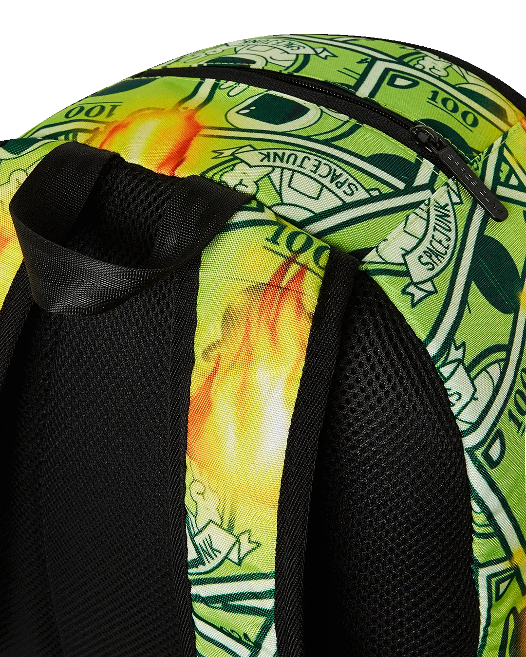 BURNING MONEY SPACE JUNK BACKPACK