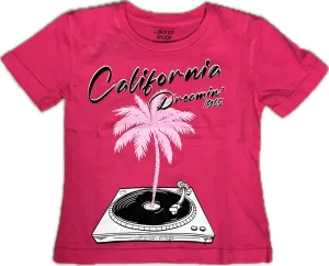 Californian Vintage- Dreamin T-shirt (fushia)