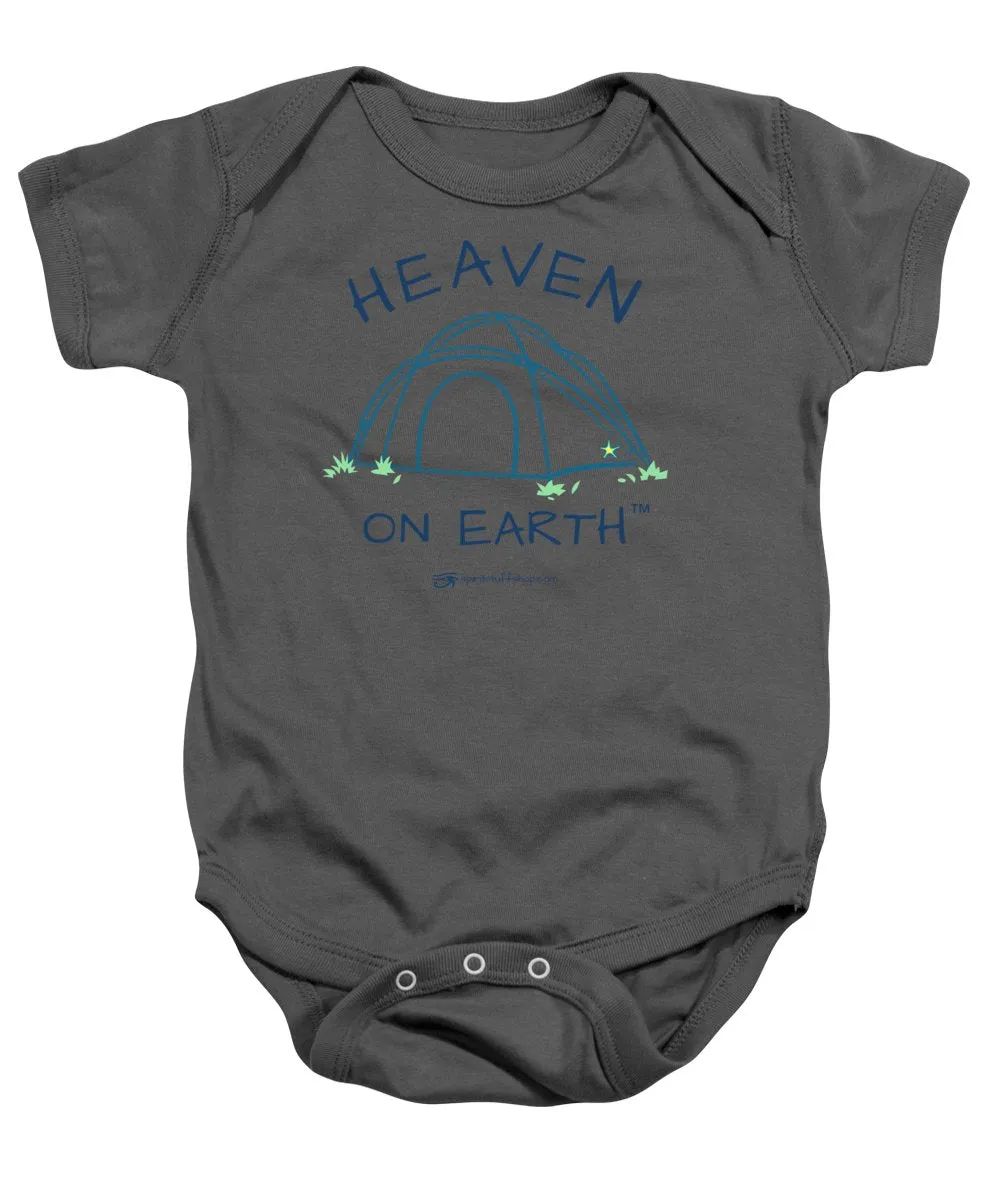 Camping/tent Heaven On Earth - Baby Onesie