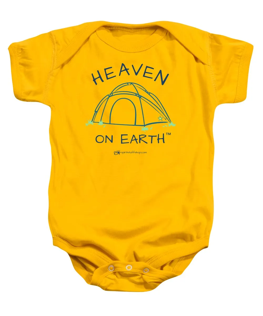 Camping/tent Heaven On Earth - Baby Onesie