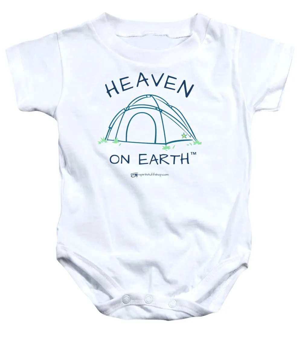 Camping/tent Heaven On Earth - Baby Onesie