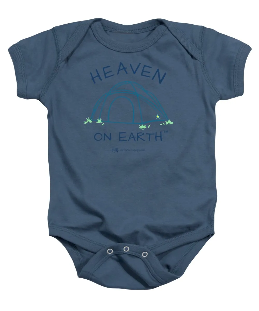 Camping/tent Heaven On Earth - Baby Onesie