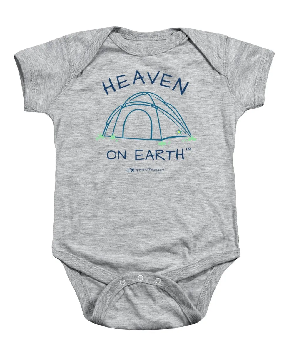 Camping/tent Heaven On Earth - Baby Onesie