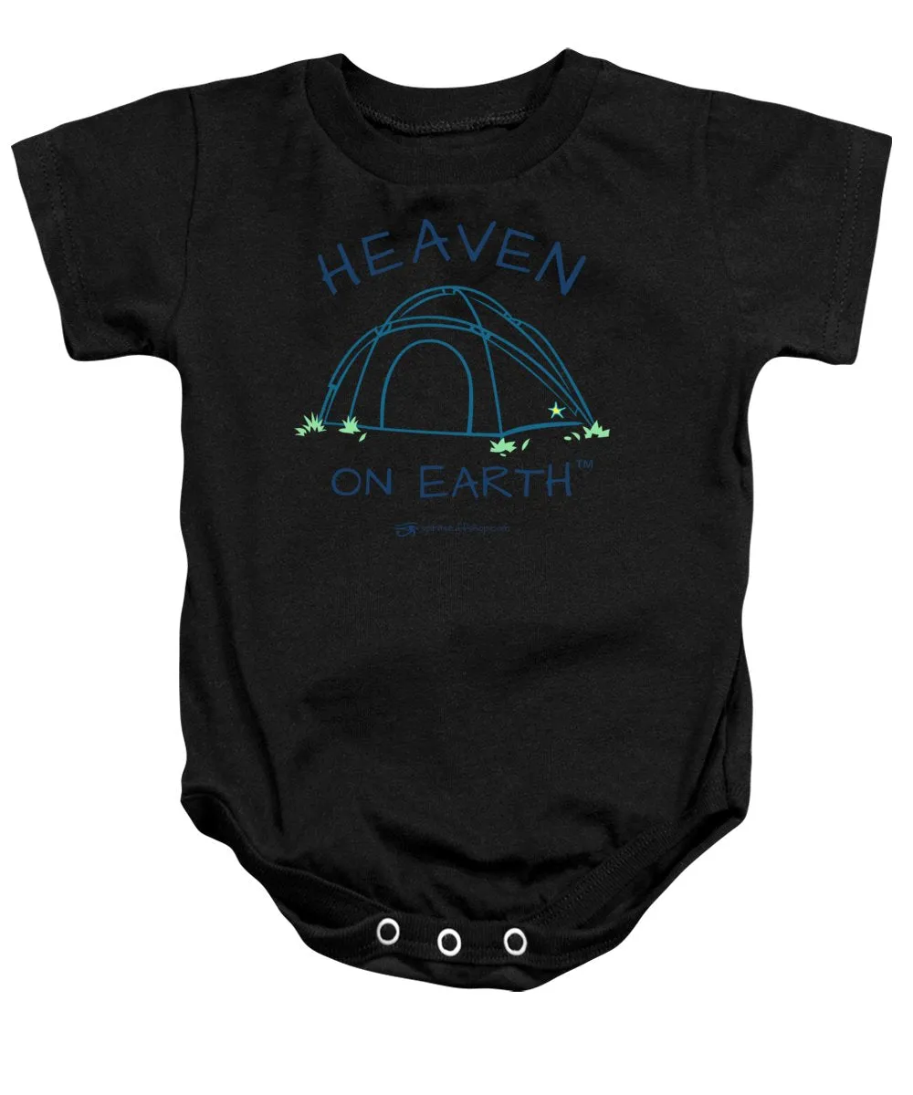 Camping/tent Heaven On Earth - Baby Onesie