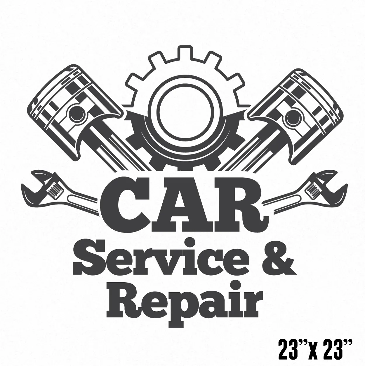 Car Service, Auto Repair, Mechanic Company Name Truck Decal, 2 Pack