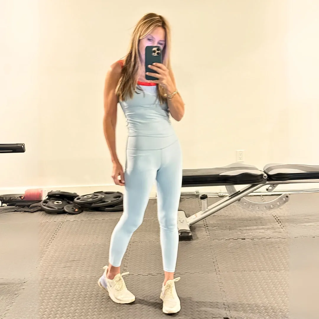 Carbon38 x KR Contrast Waistband Legging in Melt