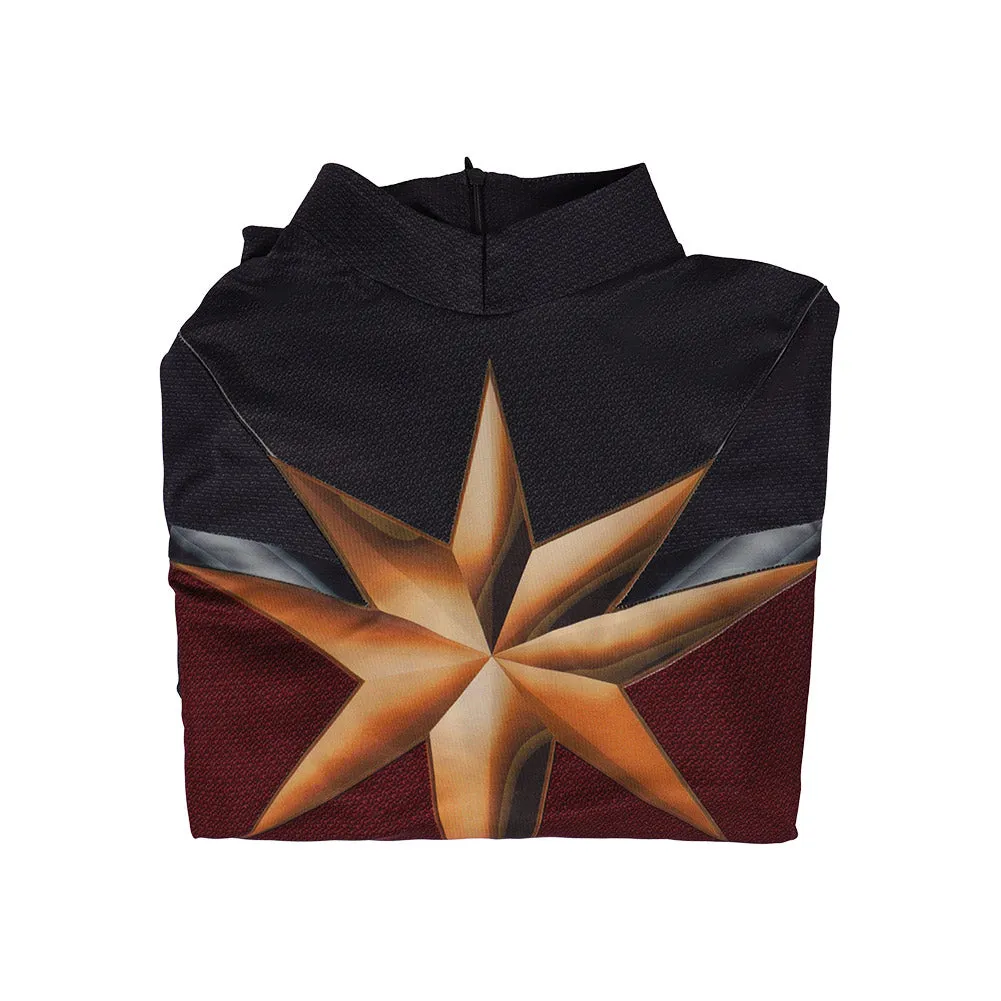 Carol Danvers Black Jumpsuit Cosplay Costume Outfits Halloween Carnival Suit