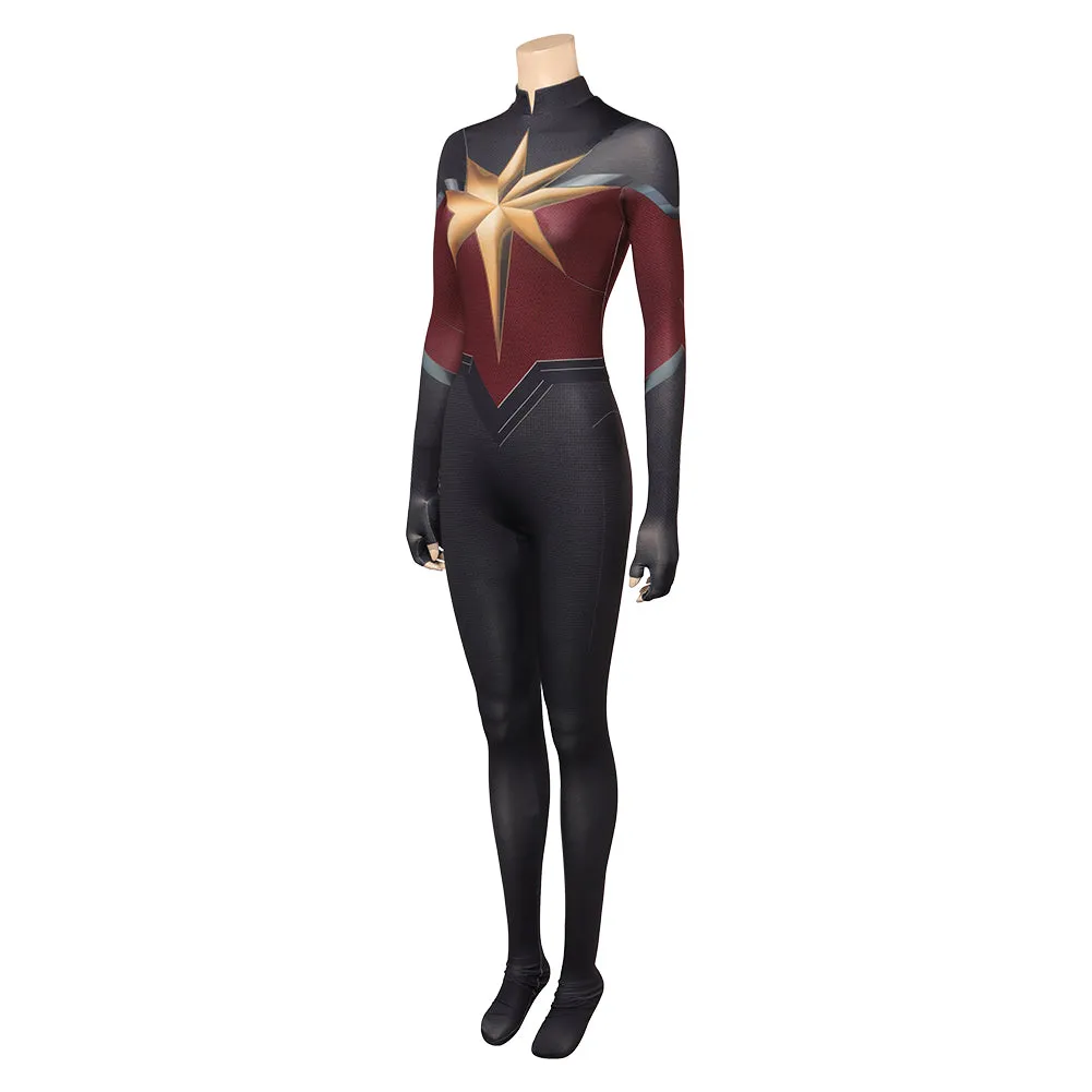 Carol Danvers Black Jumpsuit Cosplay Costume Outfits Halloween Carnival Suit