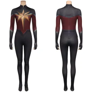 Carol Danvers Black Jumpsuit Cosplay Costume Outfits Halloween Carnival Suit