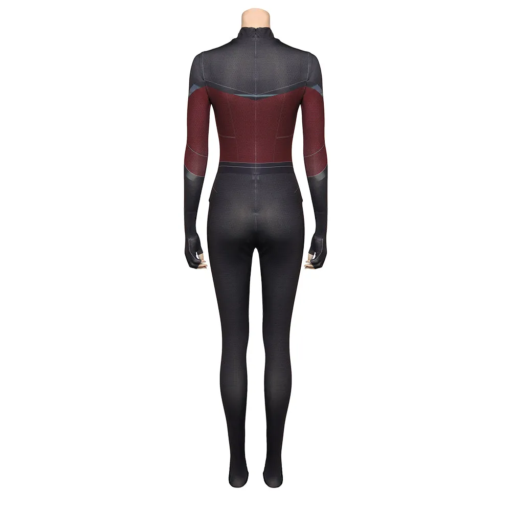 Carol Danvers Black Jumpsuit Cosplay Costume Outfits Halloween Carnival Suit