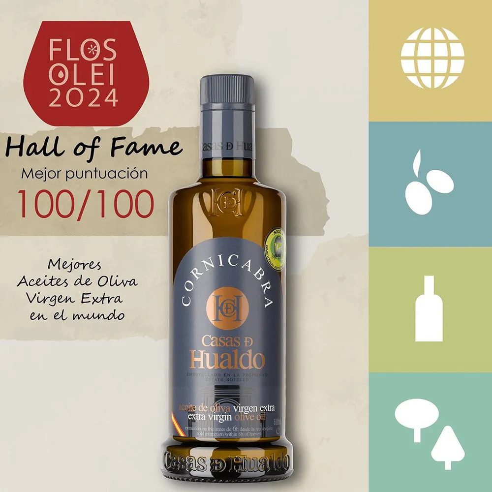 Casas de Hualdo Extra Virgin Olive Oil (500ml) - 100% Arbequina