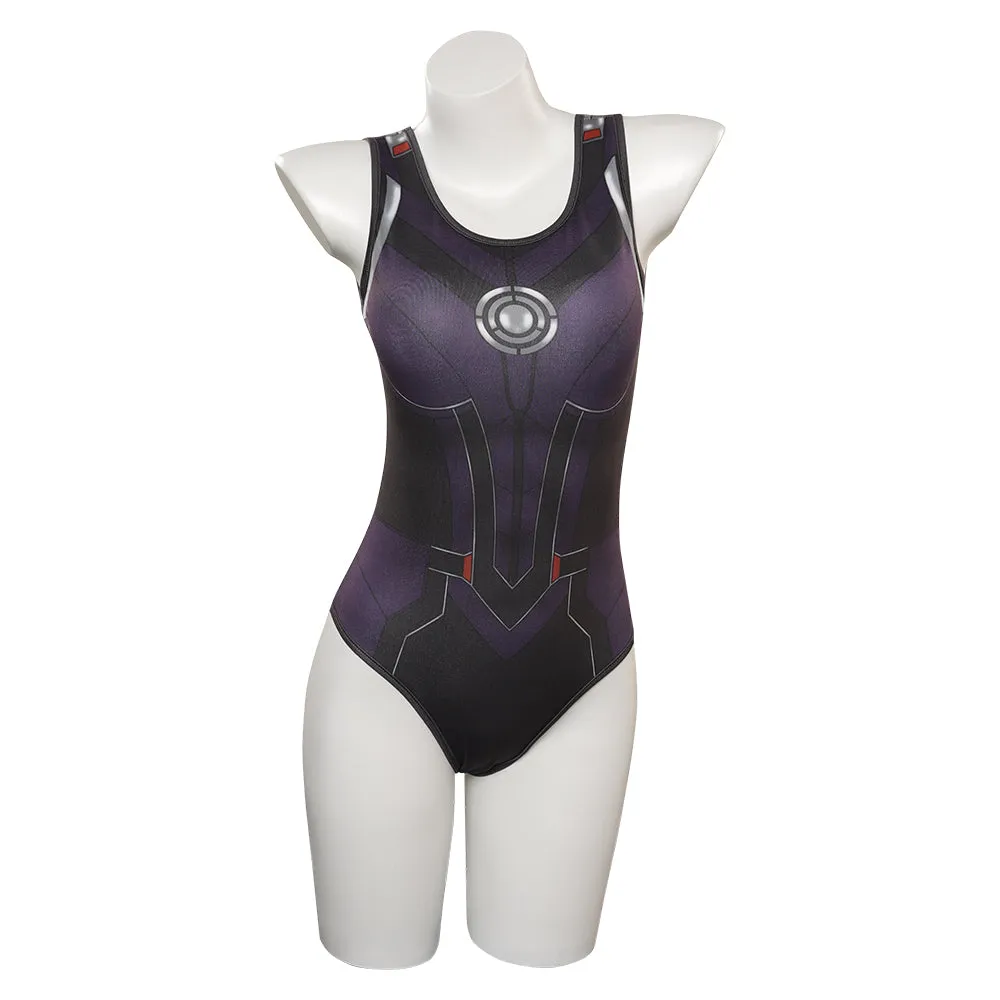 Cassie Lang Swimsuit T-shirt Summer Short Sleeve Shirt Cosplay Costume Halloween Carnival Party Disguise Suit Ant-Man and the Wasp