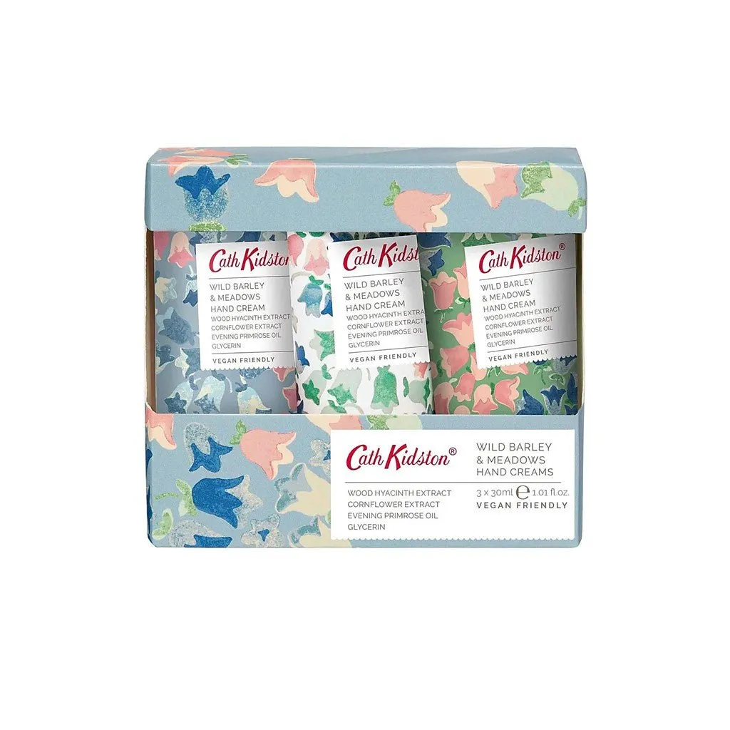 Cath Kidston - Bluebells - Hand Cream Trio 3x30ml - Wild Barley & Meadows