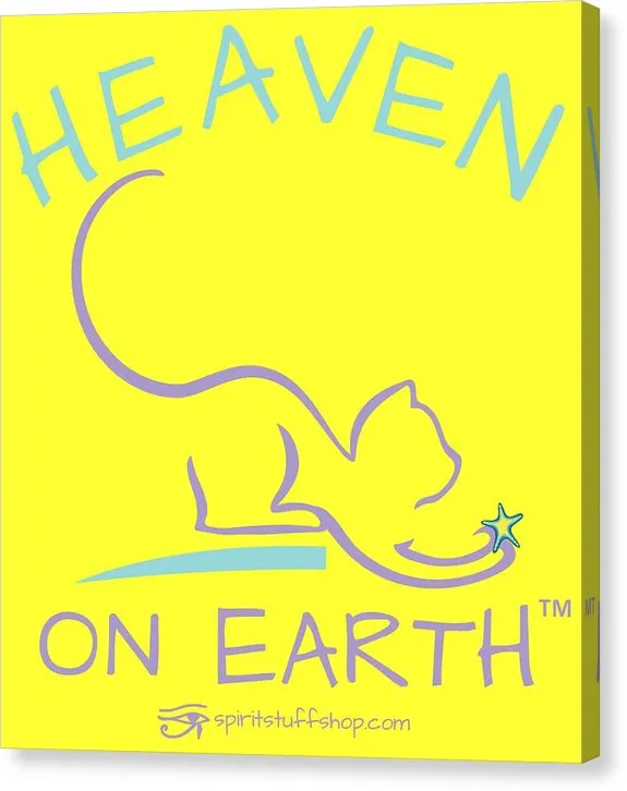 Cat/kitty Heaven On Earth - Canvas Print