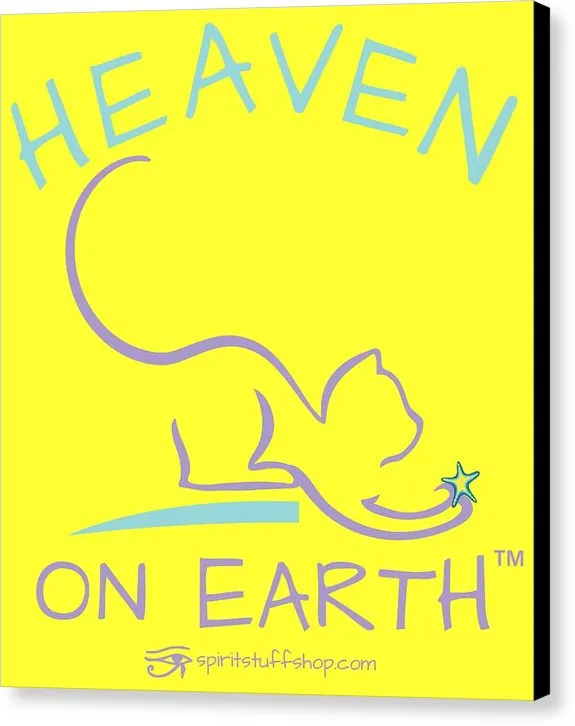 Cat/kitty Heaven On Earth - Canvas Print