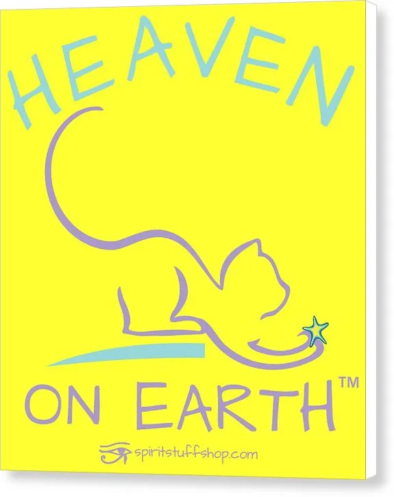 Cat/kitty Heaven On Earth - Canvas Print