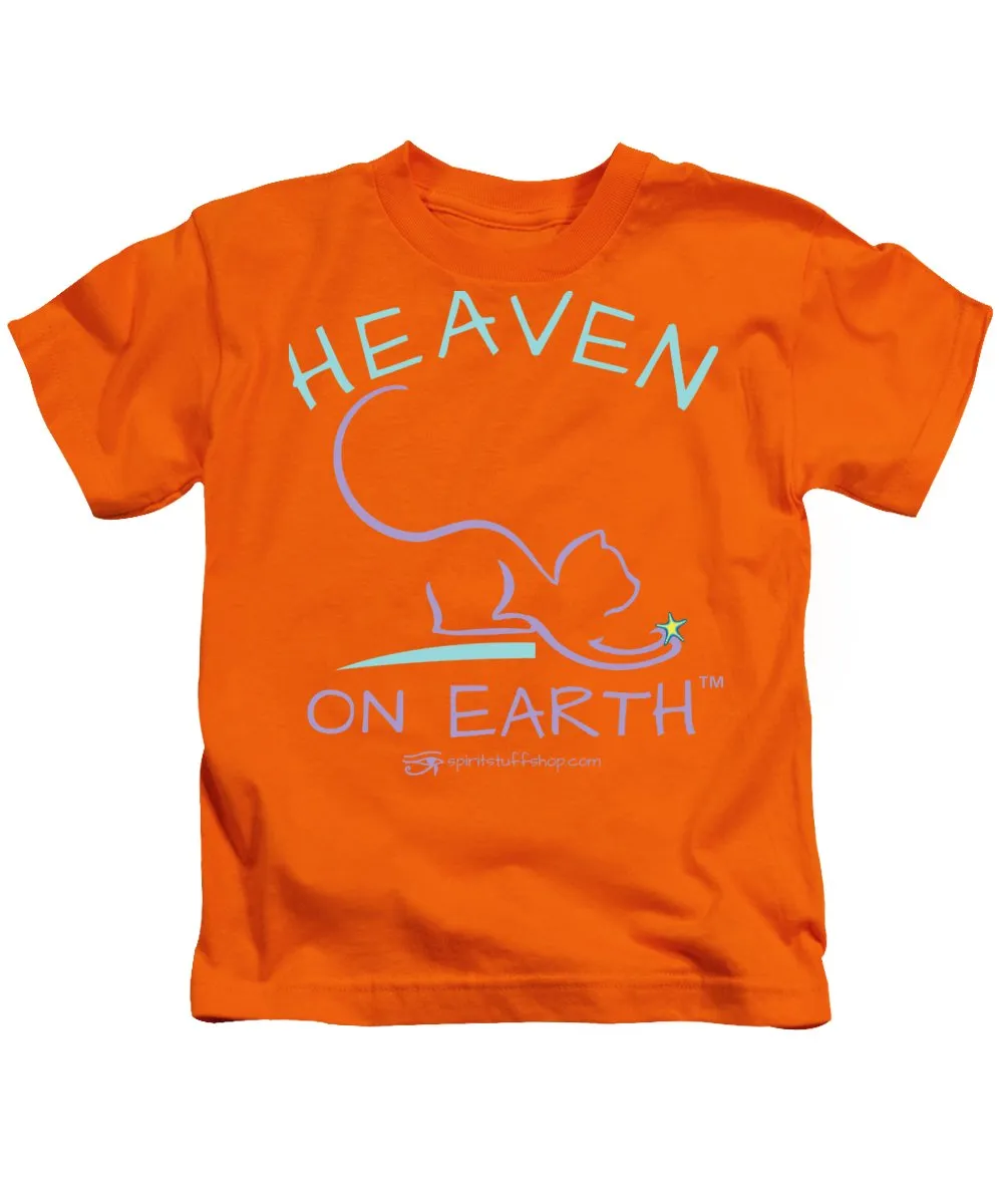 Cat/kitty Heaven On Earth - Kids T-Shirt