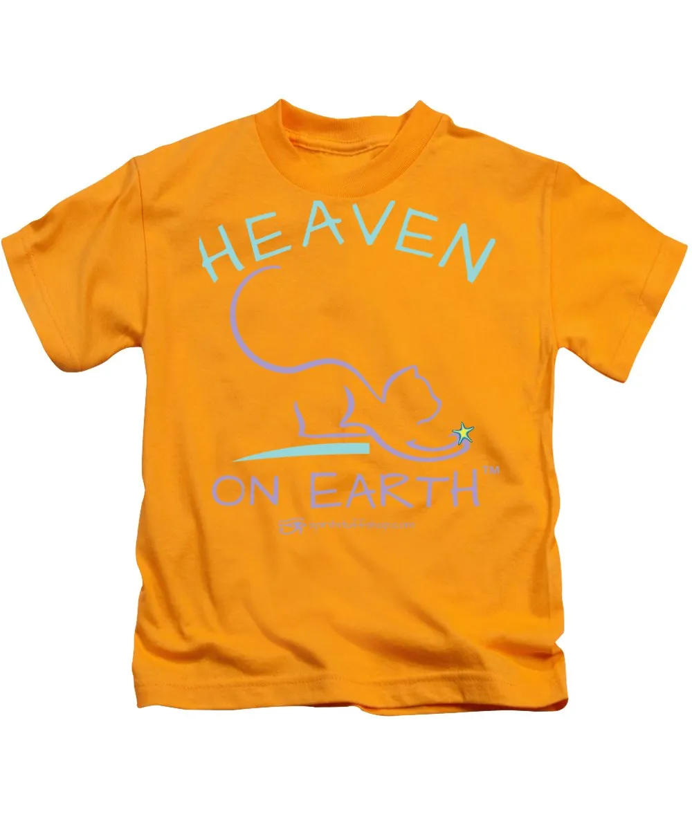 Cat/kitty Heaven On Earth - Kids T-Shirt