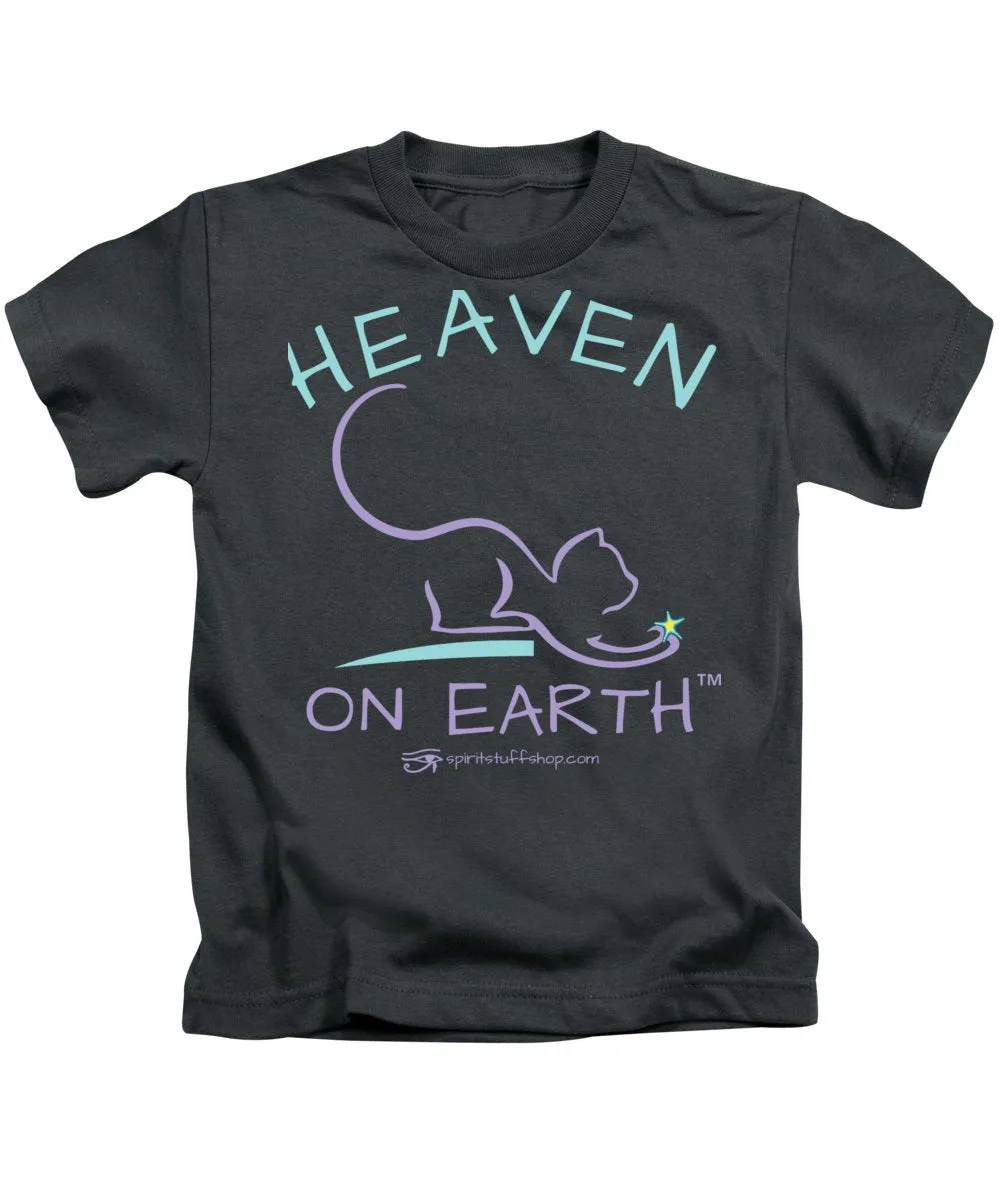 Cat/kitty Heaven On Earth - Kids T-Shirt