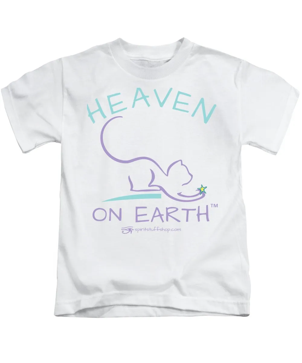 Cat/kitty Heaven On Earth - Kids T-Shirt