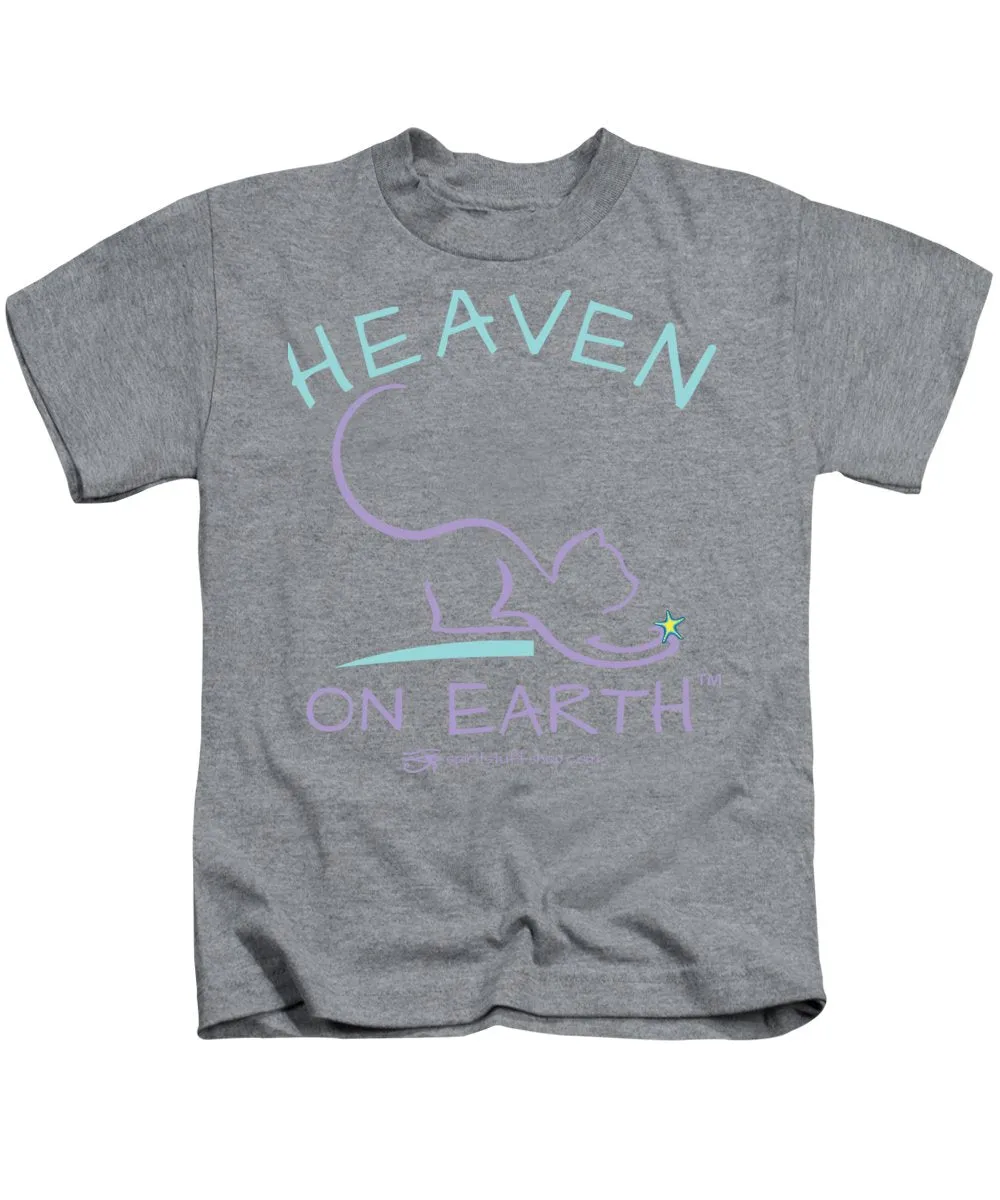 Cat/kitty Heaven On Earth - Kids T-Shirt