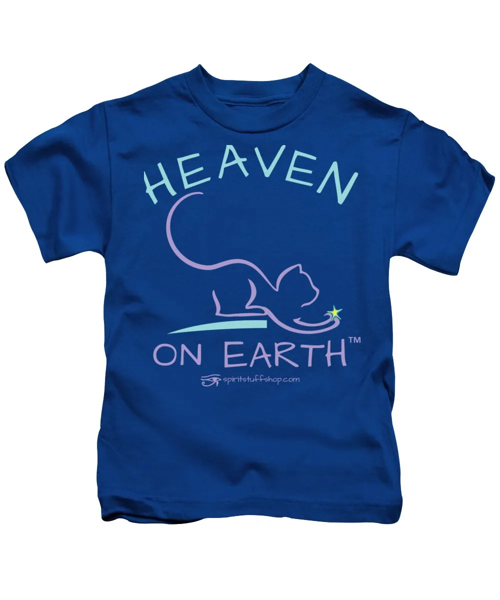 Cat/kitty Heaven On Earth - Kids T-Shirt