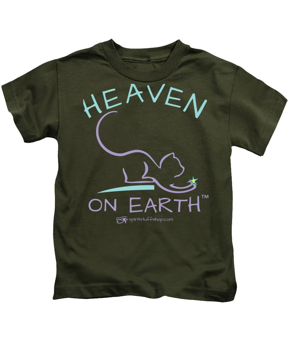 Cat/kitty Heaven On Earth - Kids T-Shirt