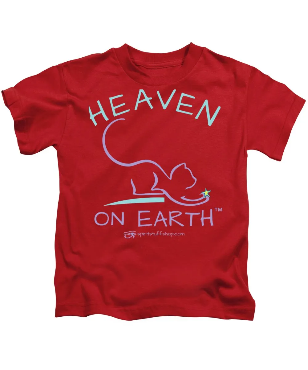 Cat/kitty Heaven On Earth - Kids T-Shirt
