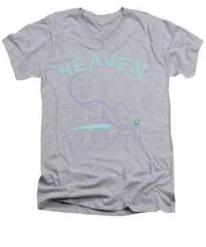 Cat/kitty Heaven On Earth - Men's V-Neck T-Shirt