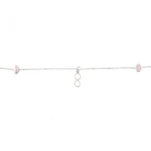 Chaine de cheville Orage infini - Argent (A/1099/25-A)