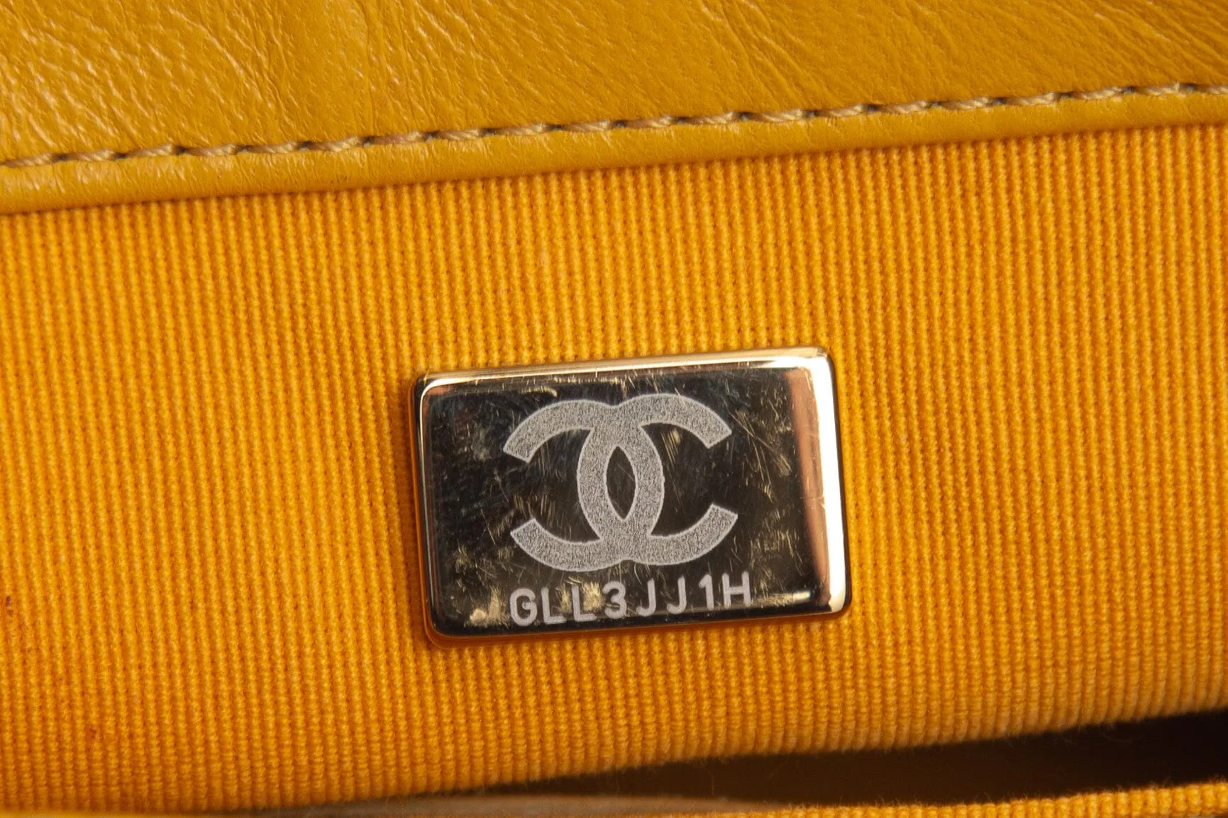 Chanel 2021 Yellow Velvet Camellia Mini Flap Handbag