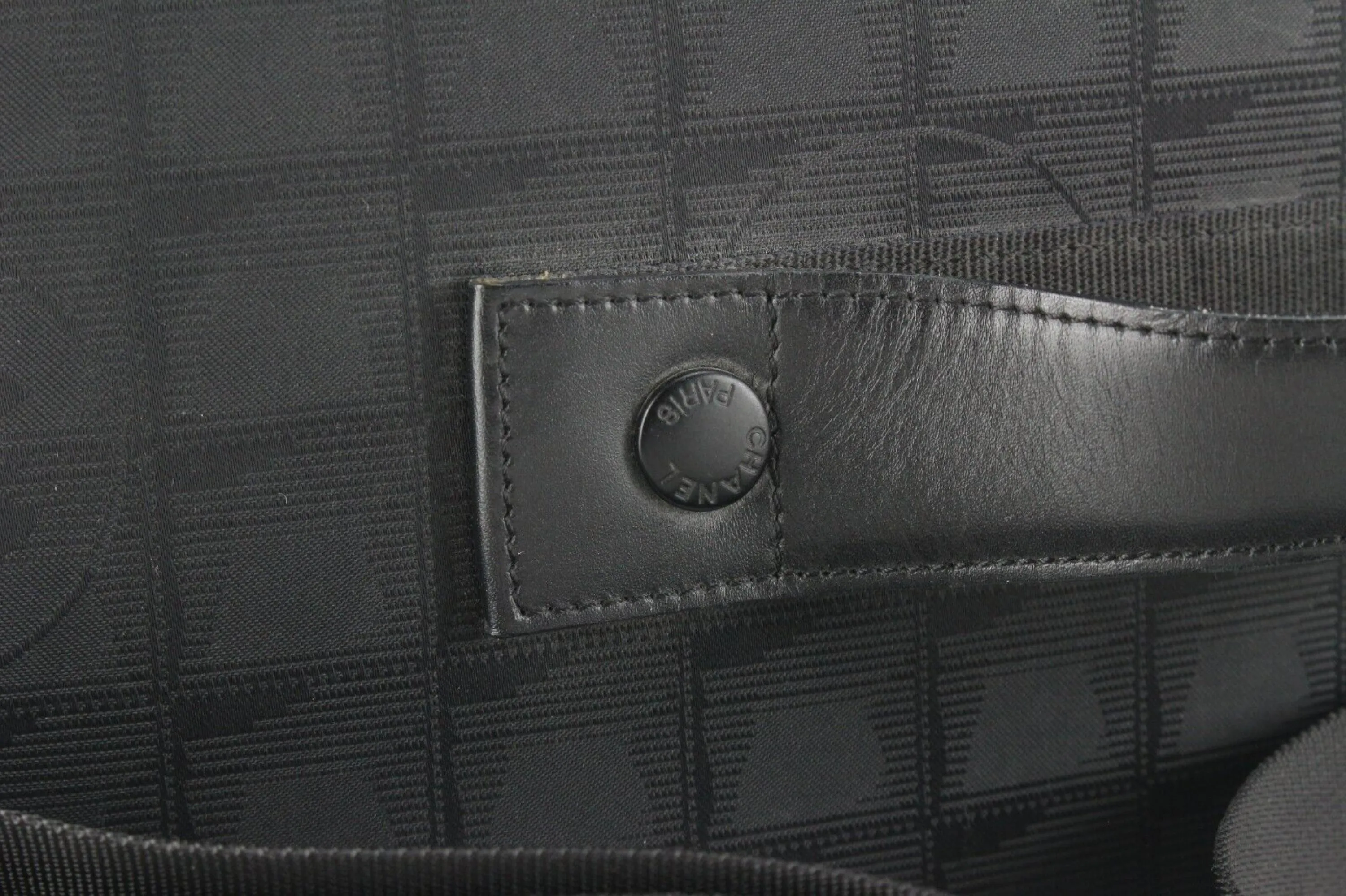 Chanel Black New Line Suitcase Messenger Carry-On 8CAS0419