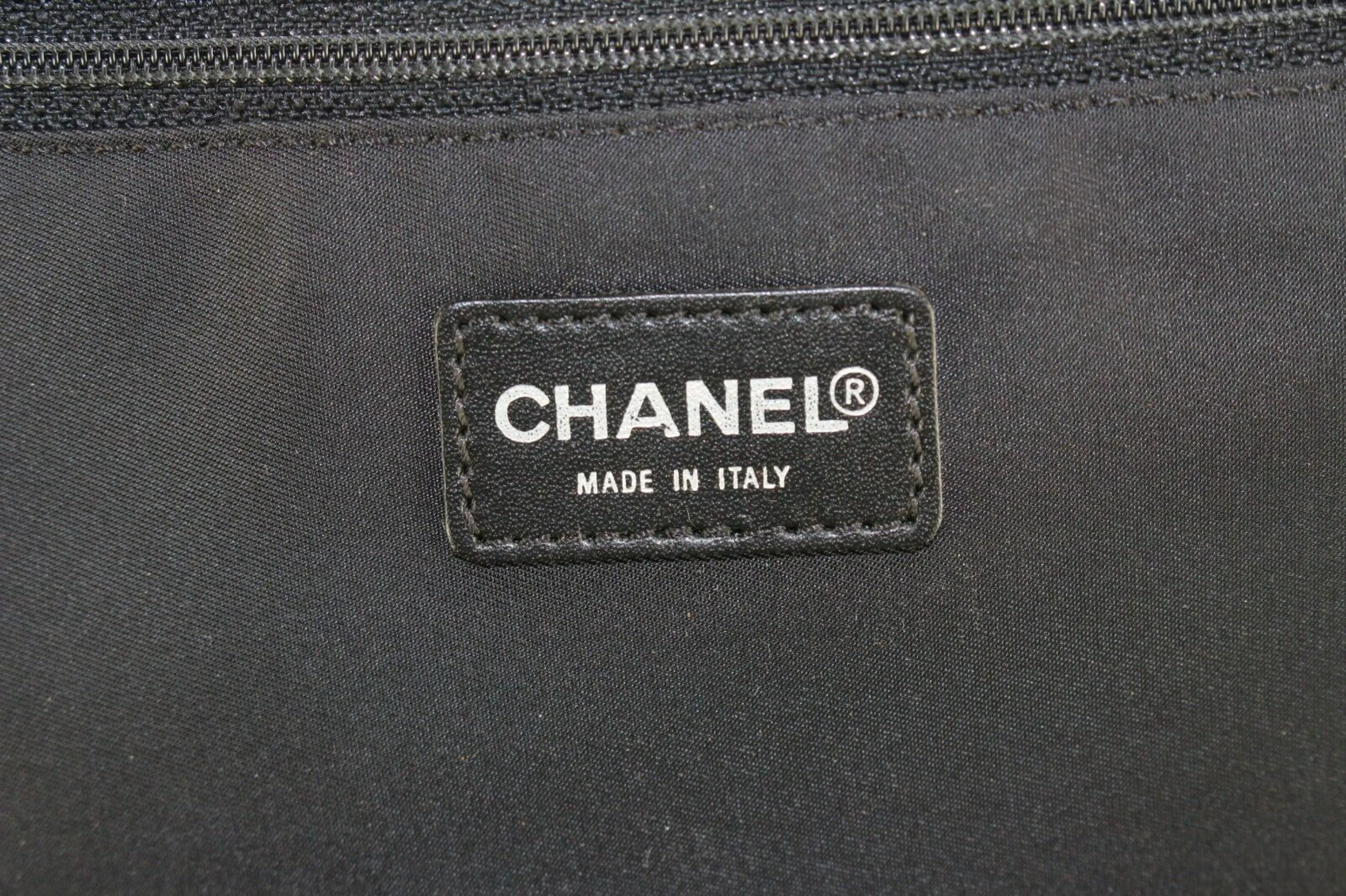 Chanel Black New Line Suitcase Messenger Carry-On 8CAS0419
