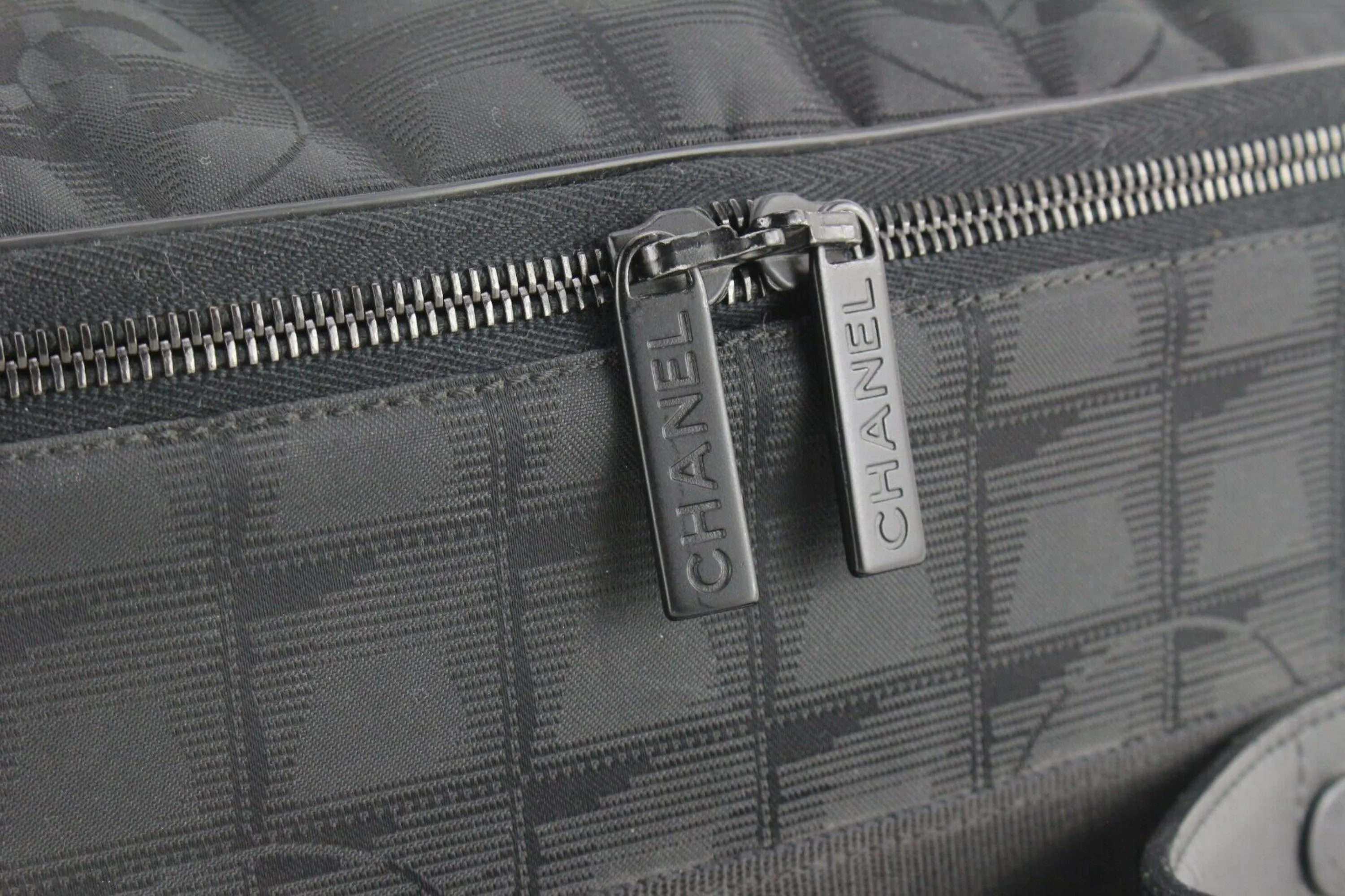 Chanel Black New Line Suitcase Messenger Carry-On 8CAS0419