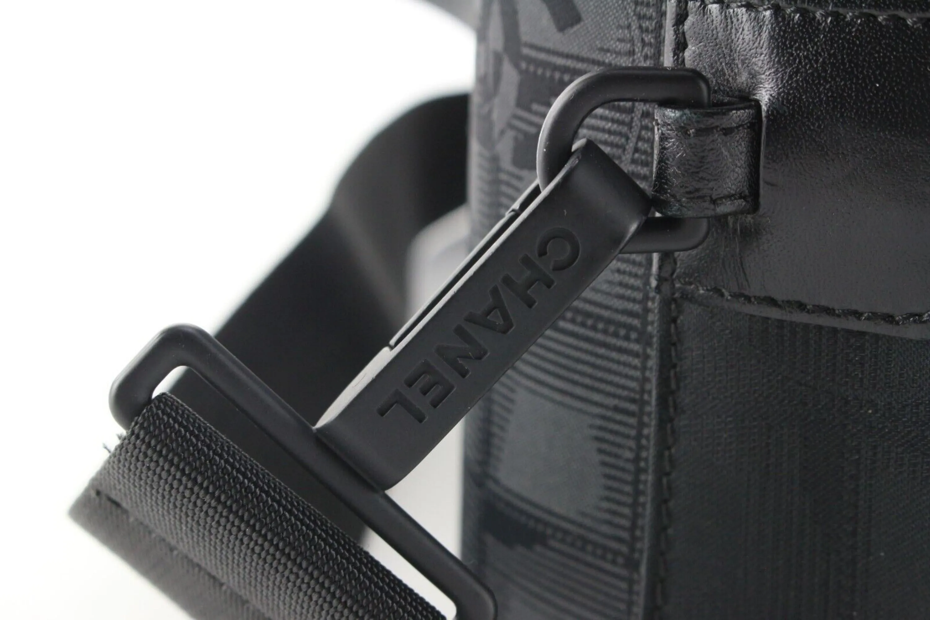 Chanel Black New Line Suitcase Messenger Carry-On 8CAS0419