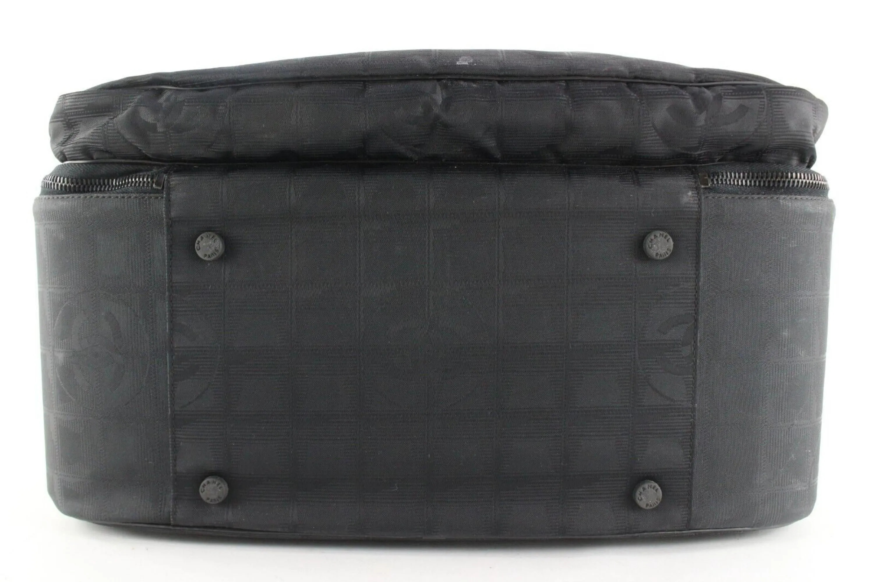 Chanel Black New Line Suitcase Messenger Carry-On 8CAS0419
