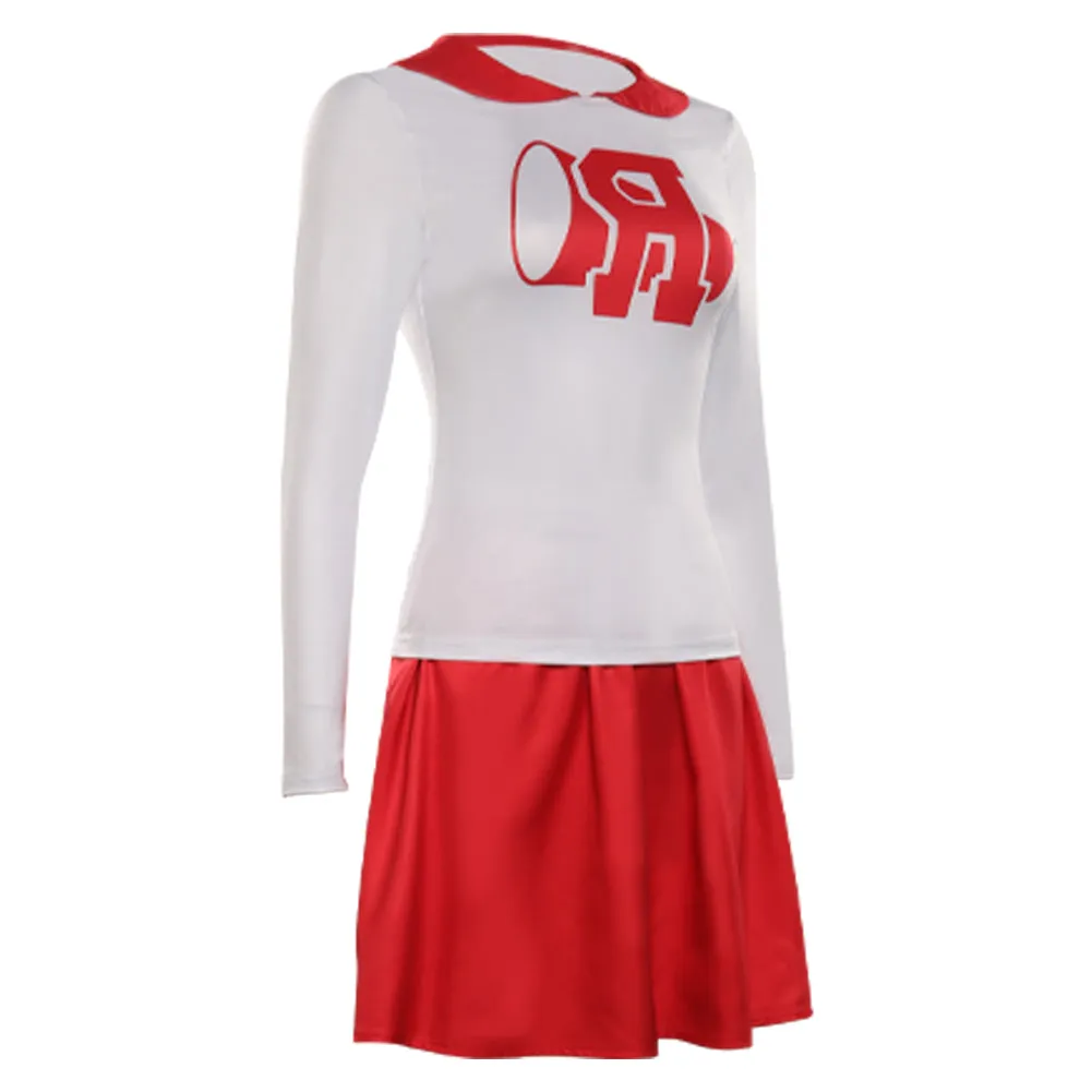 Cheerleader sportswear Cosplay Costume Halloween Carnival Party Disguise Suit Grease: Rydell High pinklady