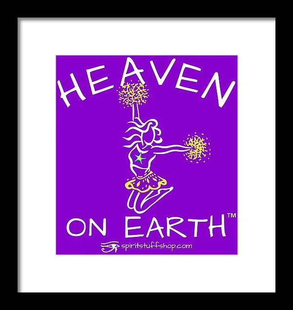 Cheerleading Heaven On Earth - Framed Print