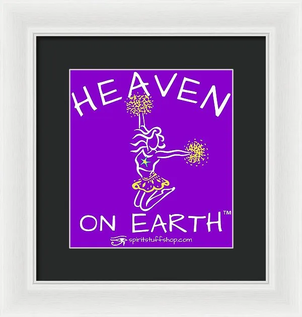 Cheerleading Heaven On Earth - Framed Print