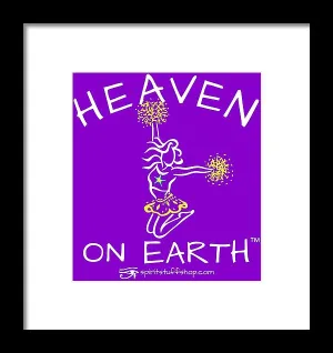Cheerleading Heaven On Earth - Framed Print